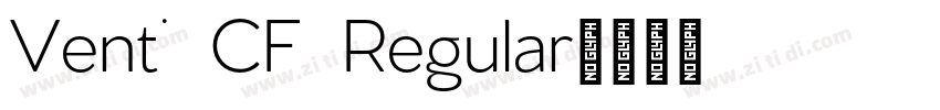 Venti CF Regular字体转换